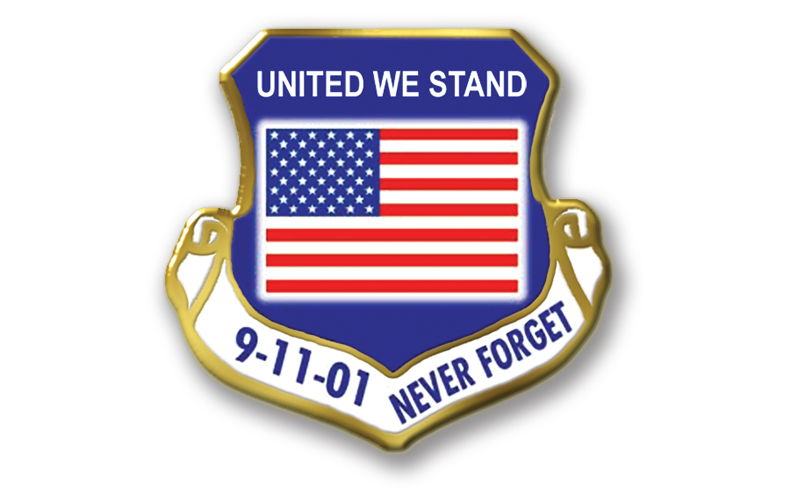In Stock Shield Shape / “United We Stand” theme